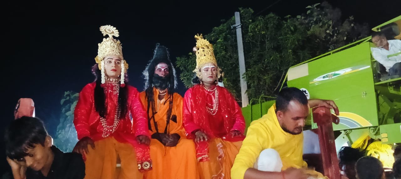 गांजे बाजे के साथ निकाली गई मर्यादा पुरुषोत्तम प्रभु श्री राम जी की बारात